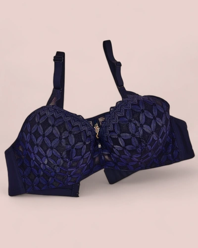 Женский бюстгальтер с мягкой подкладкой Royalfashion, украшенный гипюром