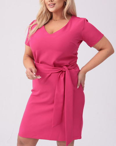 Royalfashion Moteriška medžiaginė suknelė PLUS SIZE