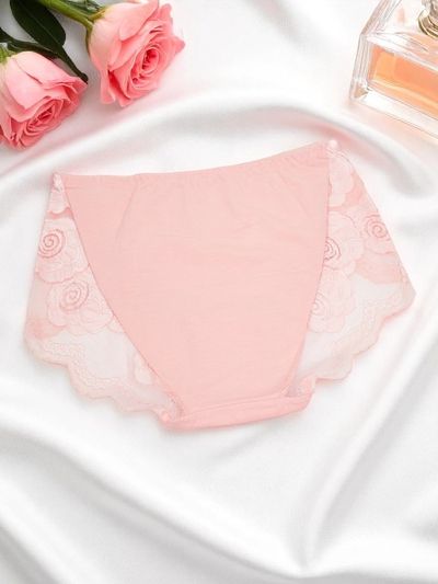 Royalfashion Moteriškos medvilninės bikini kelnaitės su nėriniais Nėriniai Komfortas