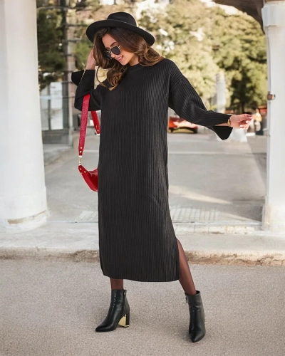 Женское длинное платье-свитер от Royalfashion