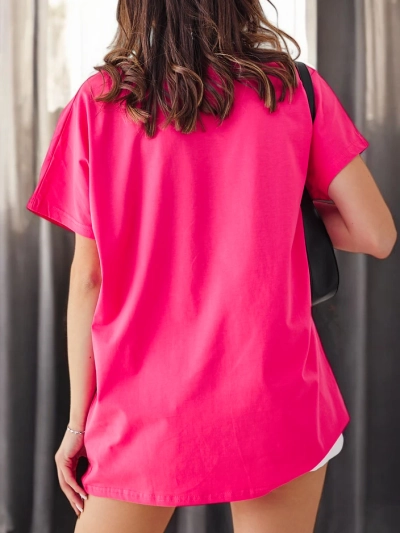 Royalfashion Moteriškas medvilninis T-shirt Daugybė širdžių