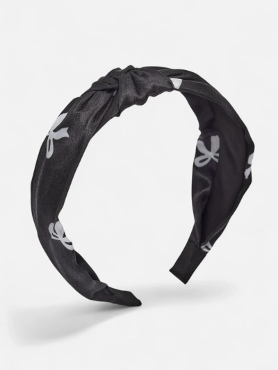 Royalfashion Opaska – satyna, plecionka i ten print, no cudo!