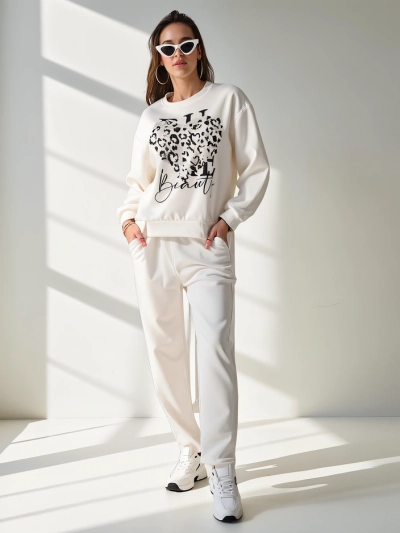 Royalfashion moterų viskozės komplektas su spauda