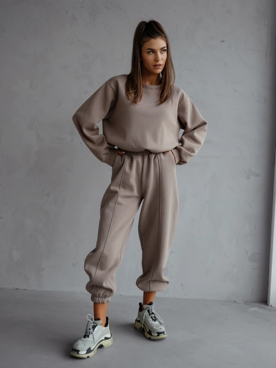Royalfashion Женский хлопковый спортивный костюм