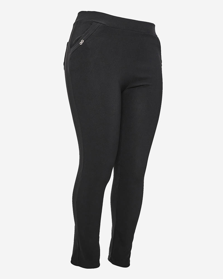 Черные женские треггинсы PLUS SIZE- Одежда