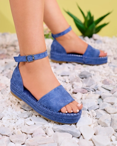 Mėlynos moteriškos „Sitra“ basutės - avalynė