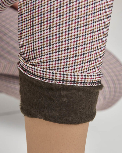 Mėlynai juodi languoti moteriški teginsai - Apranga