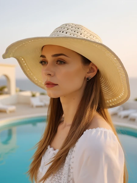 Royalfashion Moteriška Solvella Šiaudinė Skrybėlė