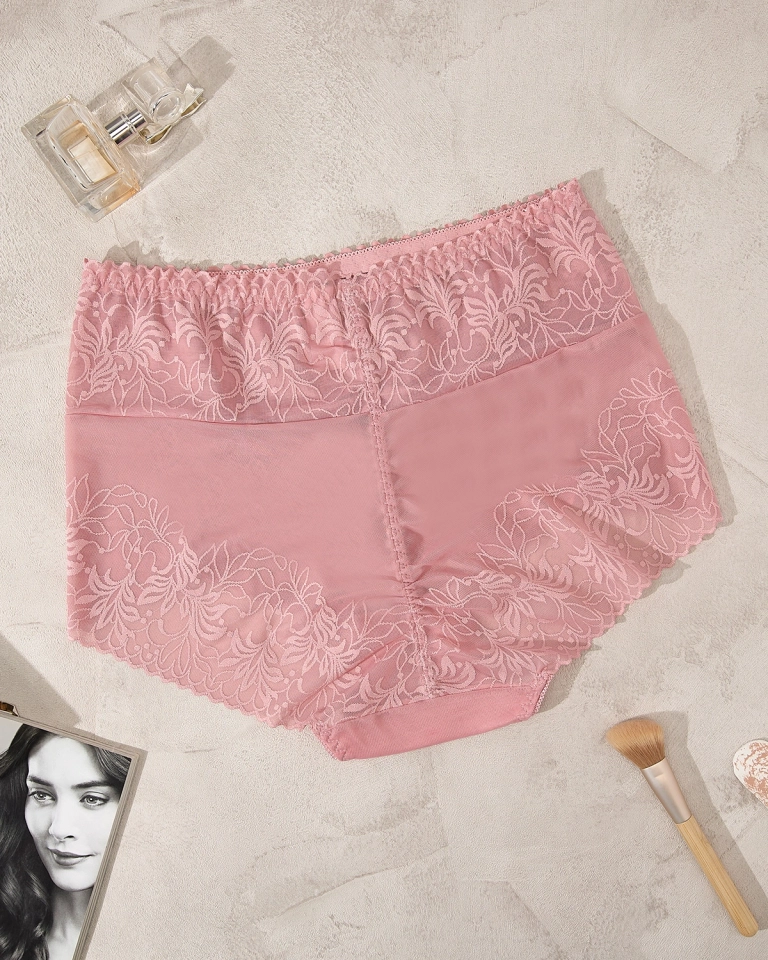 "Royalfashion" Rausvos spalvos švelnios maksi kelnaitės PLUS SIZE