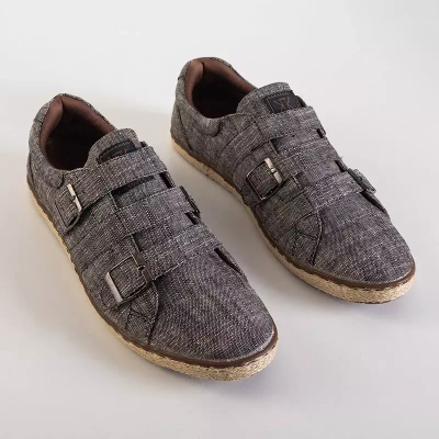 OUTLET Серые мужские туфли с пряжками Betta - Обувь