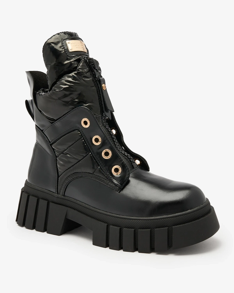 Royalfashion Женские сапоги черного цвета Selilka