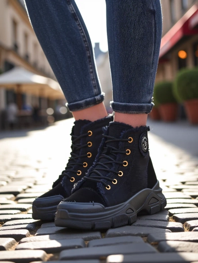 Royalfashion aukšti moteriški sportbačiai Hirrias