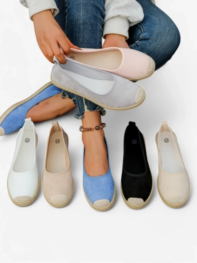 Royalfashion Moteriški ekologiški zomšos espadrilės Aroles