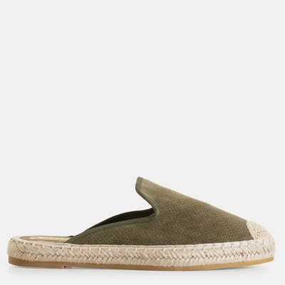 Женские шлепанцы зеленого цвета Courine