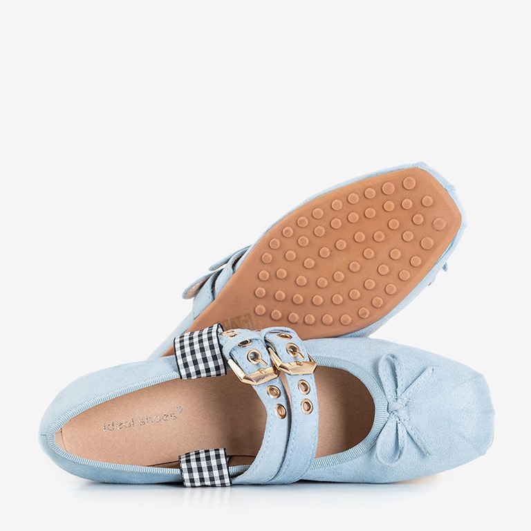 Blue Tied Ballerinas Ballen - Обувь