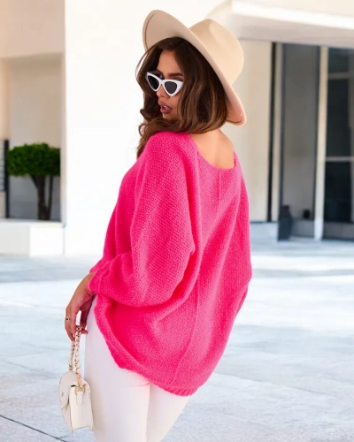 Женский свитер с блестящими нитями Royalfashion