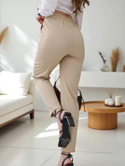 Royalfashion Paprasti moteriški kelnes su juostele