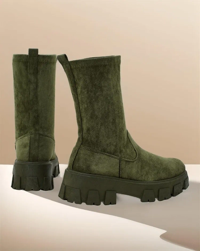 Karališka mada Moteriški batai su platforma Firo