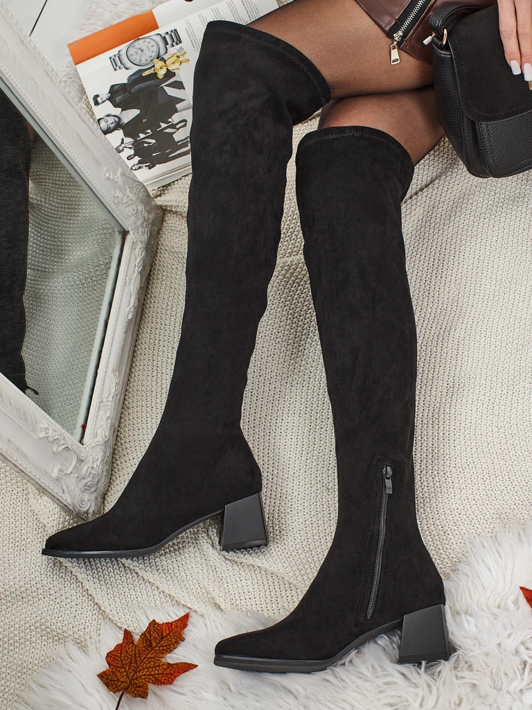 Женские ботфорты из эко-замши Dovrisse