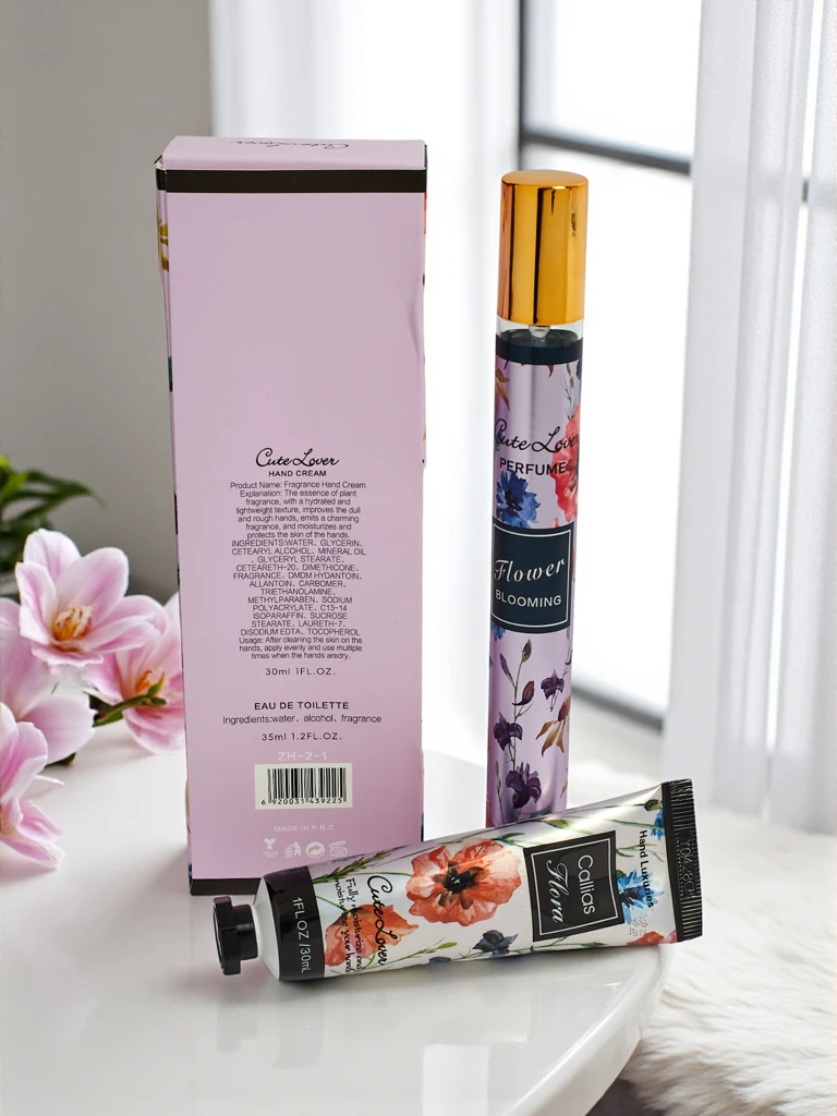 Zestaw Callias Flora Perfume & Krem do Rąk - Flower Blooming 30ml