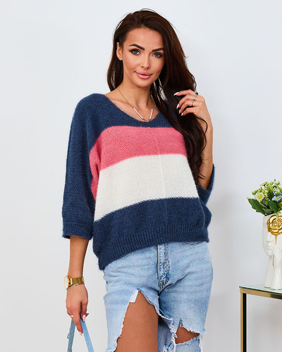 Женский цветочный свитер Royalfashion Brown