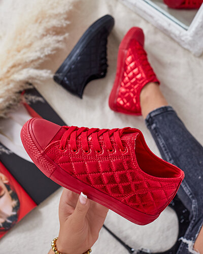 Royalfashion Moteriški dygsniuoti sportbačiai su paslėptu inkaru Avvas