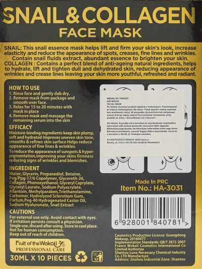 HydraVenus Collagen Snail Mask – intense skin hydration and regeneration