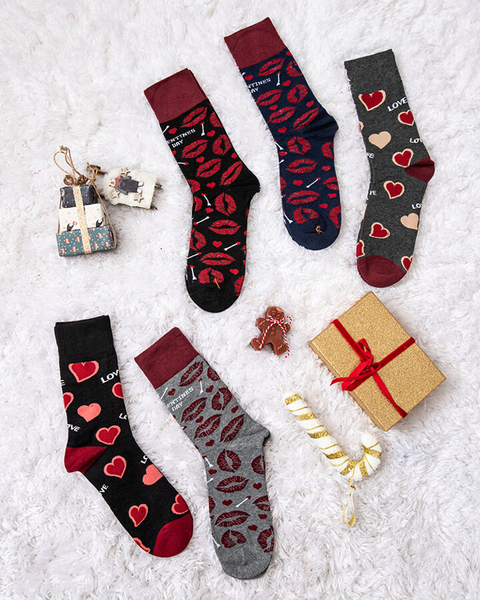 Royalfashion Vyriškų ilgų kojinių rinkinys LOVE 5/vnt.