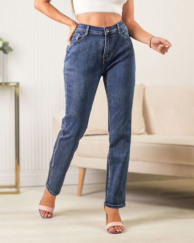 Royalfashion Женские хлопковые джинсы-трубы PLUS SIZE