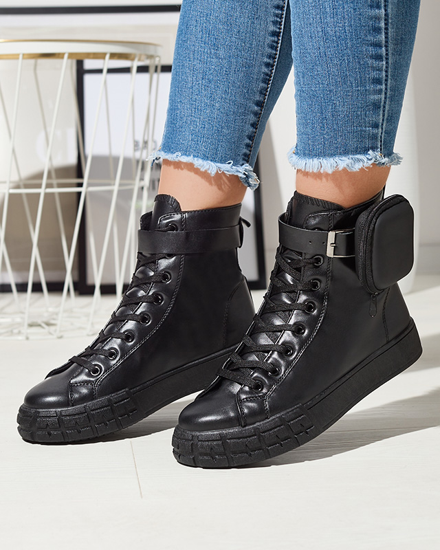 Черные женские спортивные туфли с чехлом Efiffe- Footwear