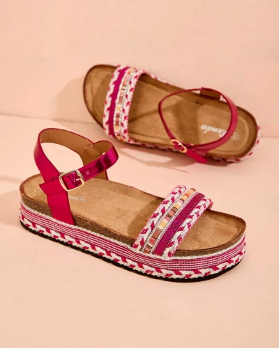 "Royalfashion" Moteriški siuvinėti "Mussir" sandalai