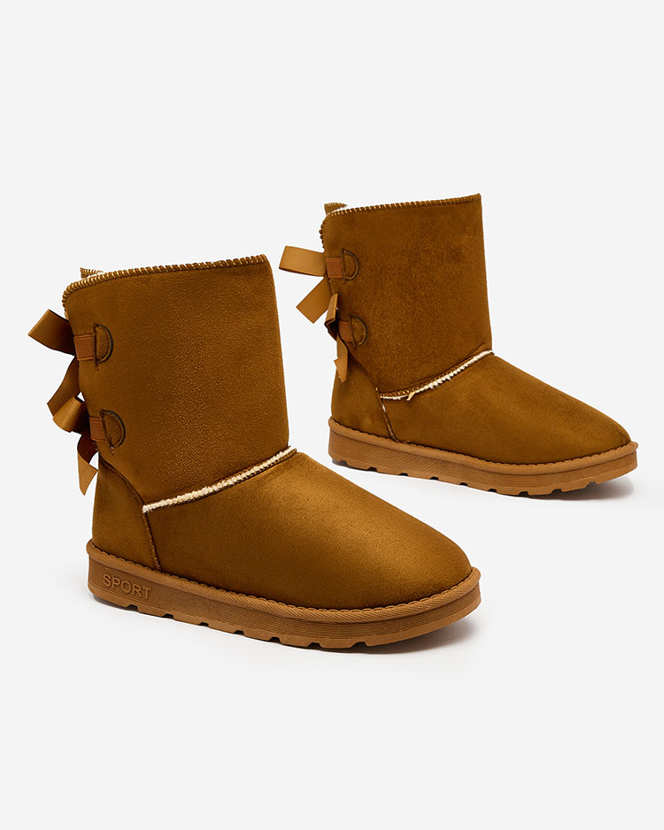 Royalfashion boots a'la snow boots for women in camel color Aerfifi