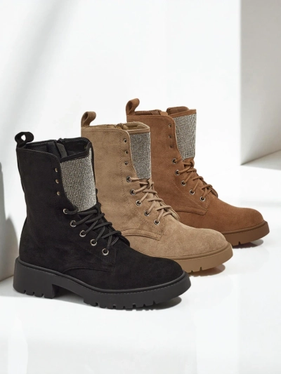 Eko zomšiniai moteriški aulinukai suvarstomi Ferlyne