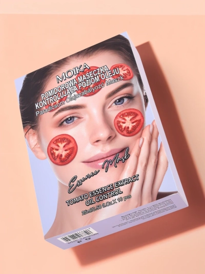 MOIKA pomidorų lapų kaukė, kontroliuojanti sebumo gamybą 25 ml x 10 vnt