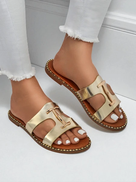 Royalfashion Женские сланцы на плоской подошве Maya Louise