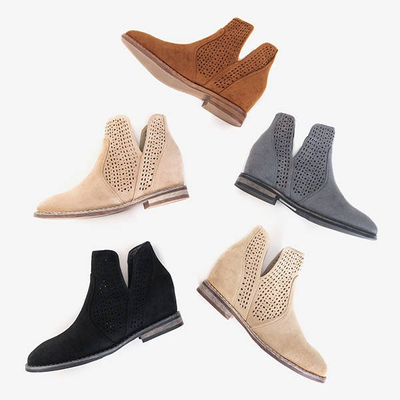 Rudi batai su paslėptu inkaru a'la cowgirls Besiks- Avalynė