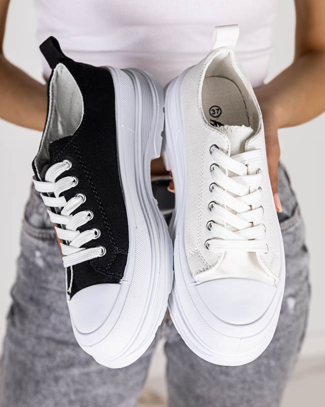 Juodi moteriški sportiniai sportbačiai Cresoma - Avalynė