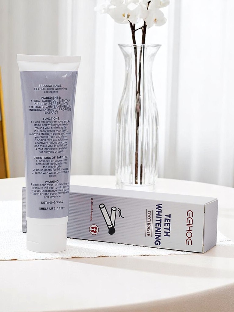 Отбеливающая зубная паста для удаления пятен