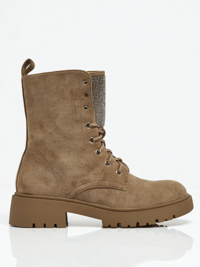 Женские ботинки Ferlyne из эко-замши на шнуровке