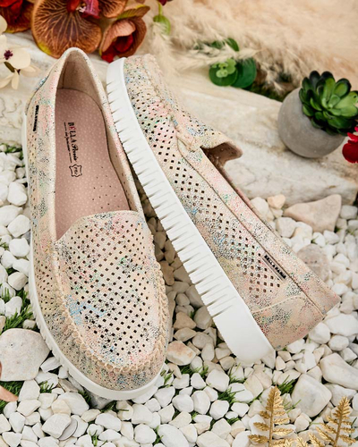 Royalfashion Женские ажурные мокасины Nafis