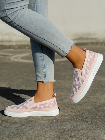 Royalfashion Женские сетчатые лоферы с цветами Emzos