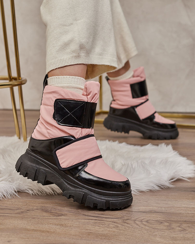 Royalfashion Женские снеговые сапоги розового цвета Enamirela