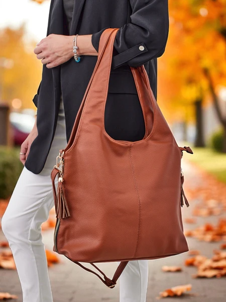 Didelė moteriška eko odos shopper tipo rankinė Crystal Haven