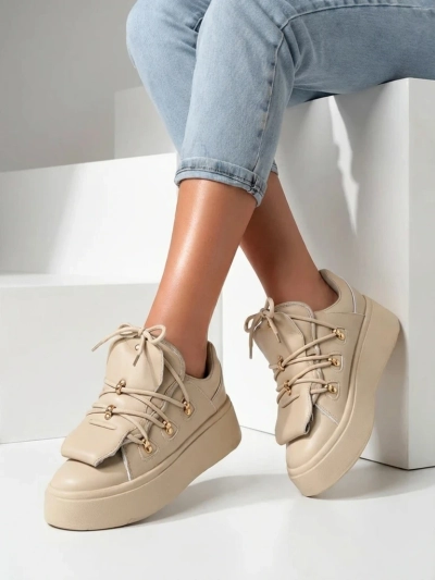 Royalfashion moteriški sportbačiai su dekoratyviu liežuvėliu Domatories