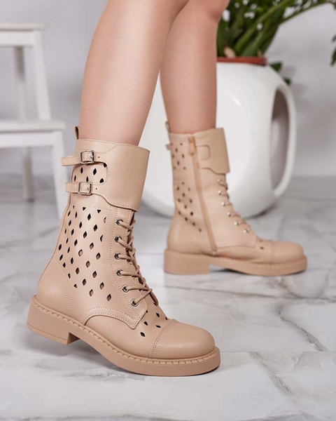 Royalfashion Moteriški ažūriniai nėriniuoti batai Belsel