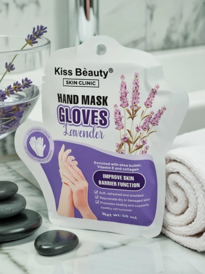 Aurelia Hand Mask Gloves Lavender - Drėkinamosios pirštinės rankoms, 30 g