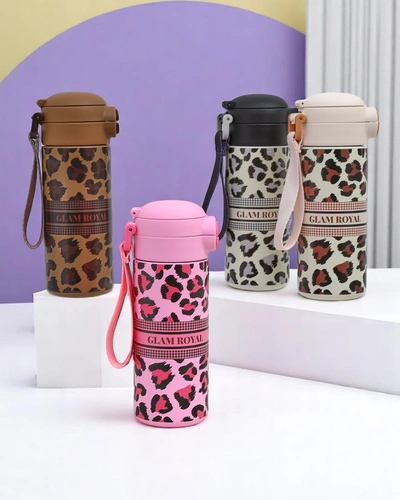 Royalfashion Terminis puodelis su snapeliu Glam Leo