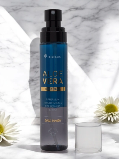 Luxelux Aloe Vera drėkinamasis purškiklis po saulės 120g