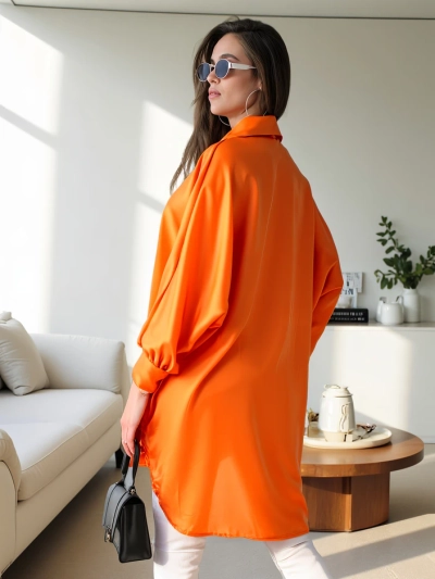 Royalfashion Ilga moterų oversize marškiniai
