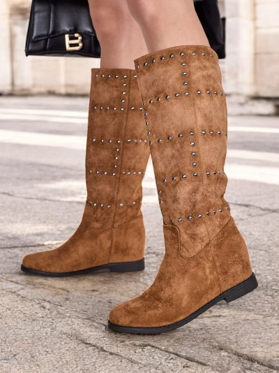 Женские ботинки Royalfashion с скрытой шпилькой черного цвета Airada